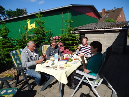 Ankunft bei Andrea und Siggi in Ahlerstedt-Oersdorf